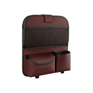 BLALION Multifunction Car Seat Back Storage Box Table Tray Tissue Box Napa Leather Back Storage Pocket