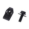 Set 5 bộ bu lông chắn bùn và kẹp đai ốc chữ U 6mm bằng kim loại cho thân xe hơi , Đinh tán , chốt , ốc ô tô. 
