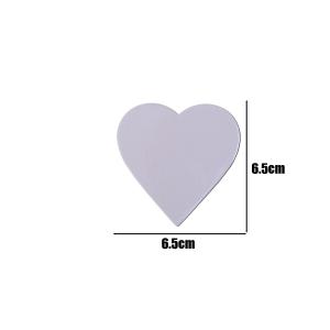 การพิมพ์แบบรีดความร้อนแม่เหล็กติดตู้เย็นเปล่า4ชิ้นสติ๊กเกอร์ตู้เย็นการตกแต่งบ้านแม่เหล็กทรงกลมติดตู้เย็นรูปหัวใจ