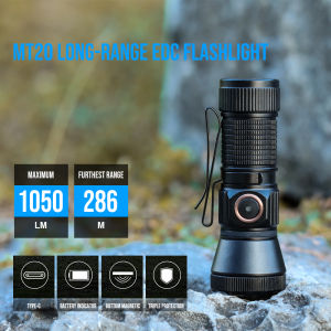 TrustFire MT20 ไฟฉายคาดหัวแบบ LED ไฟหน้า 1050lm ชาร์จใหม่ได้ 150° ช่วงการฉายรังสี IP68 กันน้ำสำหรับการตั้งแคมป์/กลางคืน flshing/เดินป่า