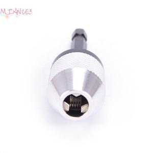 【E-WOITD】 1 4 Hex Shank Keyless Drill Chuck Quick Change Bit Driver Converter Adaptor