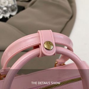 Fashion Solid Color Jelly Hobos Handbag Dirty Resistant Casual Summer Crossbody Bag PVC Waterproof Crossbody Satchel Commuting