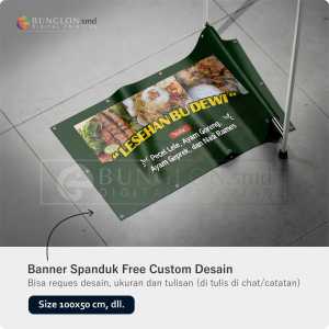 PRINT CETAK SPANDUK BANNER WARUNG LESEHAN FREE DESAIN