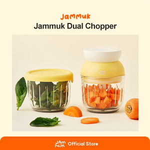 [Malang Honey] JAMMUK Dual Chopper 40W perfect for baby foods amount with 2 glass containers