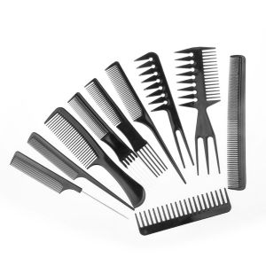Sisir Rambut Salon Hair Comb 10 Set - Black