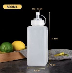 Kitchen Large Caliber Condiment Dispenser Squeeze Bottles/Leak-Proof Dispenser Squeeze Bottle