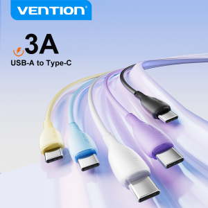 Vention USB Type C Cable for iphone 17 16 15 USB A to USB C Charge Cable Data Wire Cord 3A Charge Phone Cable for Samsung Xiaomi2026