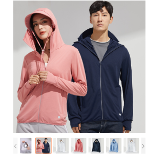 VUUG Quần Áo Chống Nắng Vải Viscose 2022 Quần Áo Chống Nắng Mũ Có Thể Tháo Rời Quần Áo Thoáng Khí Chống Tia UV Cho Nam