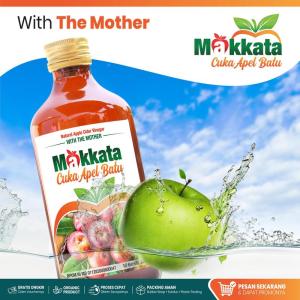CUKA NANAS DAN APEL MAKKATA Asli Original Cider Vinegar With Mother Obat DIabetes Dan Asam Urat