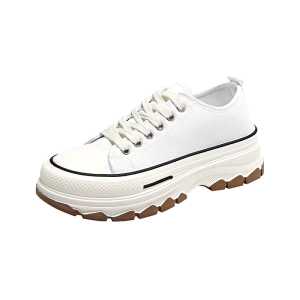 Sepatu Sneakers Kanvas Sekolah Hitam Putih Wanita Terbaru Ala Korea Sepatu Fashion Style Kekinian