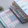 60 Sheets Transparent Index Label Office Classification Sticker Sticky Note Student Stationery. 