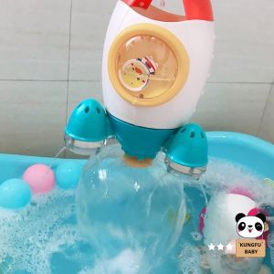 [KUNGFU BABY] Baby Bath Toys - Spinning Rocket Toys  宝宝洗澡戏水玩具 - 卡通小火箭
