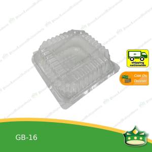 [50 pcs] clear clamshell GB16 OPS clearview food containers for any food products jap cake muffins cakes hopia cupcakes salad fruit baked goods
