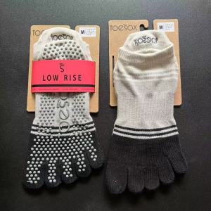 226toesox Yoga Non-Slip Socks Toe Socks Silicone Anti-Slip Particle Yoga Socks   Pilates Dance Training Socks