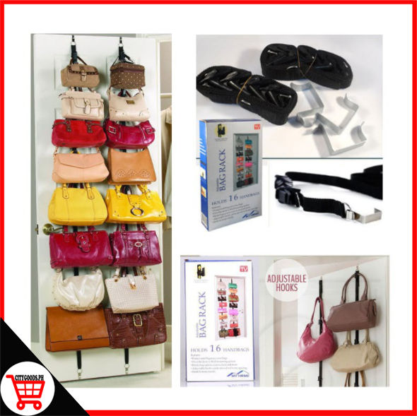 City Goods Adjustable Over Door Straps Hanger Bag Clothes Coat Rack  Organizer 16 Hooks Lazada PH