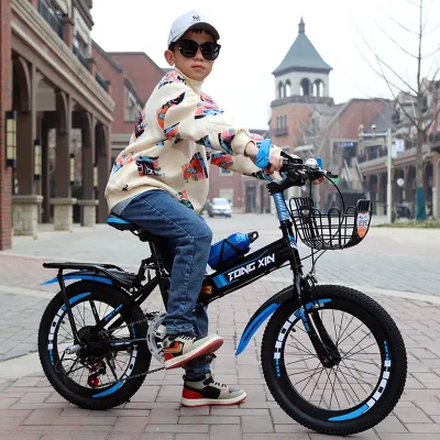 Decathlons new folding childrens bicycle mountain bike shifting 7-10-12-15-year-old boy Zhongda Tong Primary School