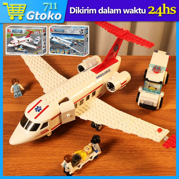 Brick Sluban Aviation Pesawat Terbang Penumpang Airbus Airplane
