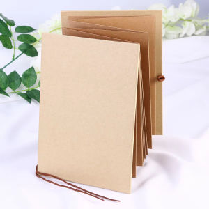 8-Inch Expandable Accordion Photo Album - Kraft Paper DIY Scrapbook for Graduation Wedding & Couples