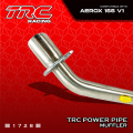 TRC Racing Power Pipe Yamaha Aerox v1 v2 Muffler Exhaust with Removable Silencer 1728. 