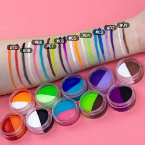 EXCES Body Painting UV Light Neon Water Activated Cosmetics Pastels Eyeliner Fluorescent Paint Glow Liner Cream Water-based Eyeliner