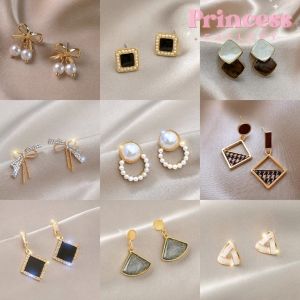 Anting Titanium Wanita Korea Model Tusuk Anting Stud Anting Drop Anting Hoop Impor Murah ER 10