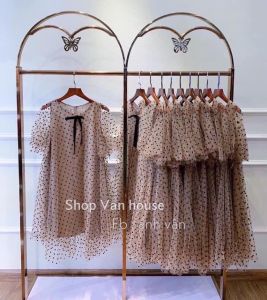 Đầm Bi Babydol Voan Chấm Bi Von Cực Xinh