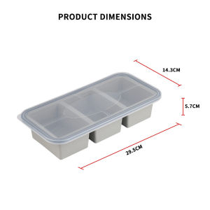 Silicone Food Storage Containers Portable Lunch Box Bento for Kids & Students Freezer Oven Safe (-40℃~230℃) BPA-Free