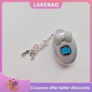 【LAKEBAO】 Y2K Bow Retro Mô Phỏng Lật Điện Thoại Gấp Đệm Không Khí Lược Trang Điểm Gương Túi Quyến Rũ Treo
