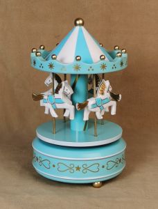 Music Box Carousel 天空之城旋转木马音乐盒~情侣创意生日礼物