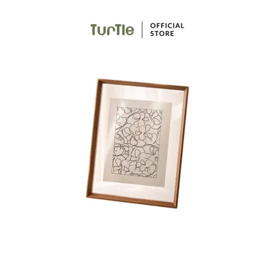 TURTLE A3 / A4 Wooden Photo Frame Double-sided Transparent Picture Display Frame Home Decoration