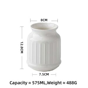 Omk phong cách châu âu sứ hoạ tiết nổi lưu trữ Jar dụng cụ nhà bếp lưu trữ xô đũa ống bình nhà vật dụng trang trí