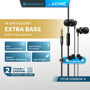 ACMIC PRIME In-Ear Headset Earphone Earbuds Headphone Stereo with Mic