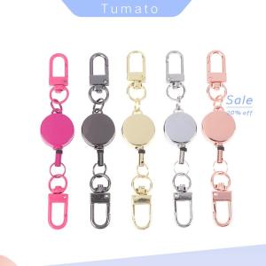 Tumato 21Mm Chống Trộm Kim Loại Dễ Dàng Để Kéo Khóa Dây Có Thể Thu Vào Móc Chìa Khóa Đàn Hồi Keychain Thể Thao Có Thể Thu Vào Vòng Chìa Khóa Y Tá Các Bộ Phận