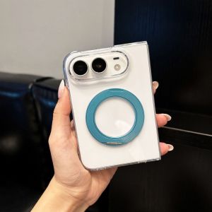for iPhone Duo Case Clear with 360 Magnetic Kickstand Fit for MagSafe Armor Shockproof Durable Slim Fit Case for iPhone 18 Duo