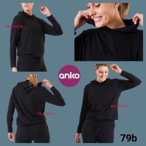 Brandor - Hoodie Active - Crop Hoodie Olahraga / Atasan Olahraga Wanita ( ANTS79 )