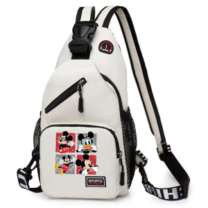 Mickey Minnie Mouse Chest Bag Sling Messenger Bag Crossbody Backpack Travel Sports Bagpack Men Shoulder Bag Women Gift Rucksacks