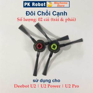 Phụ Kiện Thay Thế Robot Hút Bụi Deebot U2 U2 Pro U2 Power. Chổi lăn chính Đôi chổi cạnh Bộ lọc hepa Khăn Lau/