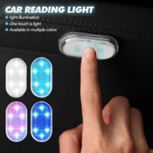 Janedream 1 cái đèn nội thất xe hơi tự động trần nhà mái nhà Đèn đọc sách báo đèn ngủ LED sạc USB đèn xe ô tô 5V