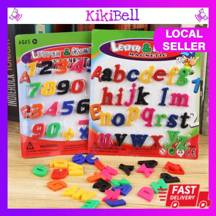 Colourful Magnetic Magnet Alphabets Numbers Letters Uppercase Lowercase ...