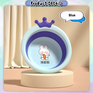 [Little B House] Cute Portable Washbasin Foldable Face Washing Silicone Basin Collapsible Bucket 可折叠洗脸盆 Besen Basuh - BA30