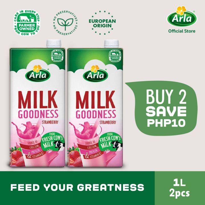 Arla Strawberry Milk 1L 2-Pack | Lazada PH