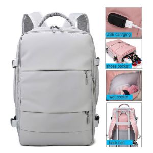 Large Travel Backpack Laptop Schoolbag USB Bags Women Dry Wet Backpack For Women Men Training Sport Swimming Yoga  Female Girl School Bag Student Schoolbag Laptop