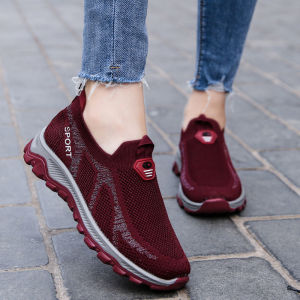Sepatu Sneakers Wanita LURVI MERAH Sepatu Lari Sepatu Olahraga Sport Shoes Wanita Jogging Impor Casual Running