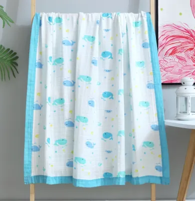 ♥♥ LOCAL STOCK♥♥ 4 layers bamboo fiber infant baby summer blanket bath towel wrapper 夏季四层竹纤婴儿 儿童 盖被 浴巾