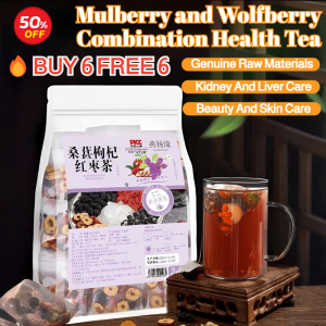 ✅15 Bags Mulberry Wolfberry Health Tea Bag✅ Red Date Fructus Lyceum Barb Arum Ginger Jujube Tea Bags Health Care Easy to Brew桑葚枸杞保健茶包