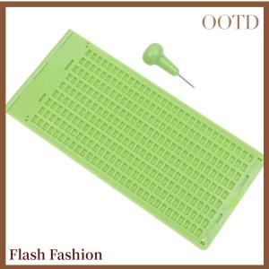 [Falsh F] 9Lines 30 Cells Practical School Braille Portable Writing Slate With Stylus