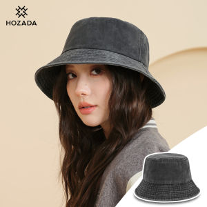 HOZADA Fashion Sun Cap Womens Beach Hat Bucket Hat Fisherman Hat Curlable Edge Sunscreen Hat Casual Sun Hats Portable Sun Protection Cap Sun Screen Hats for Summer Outdoor Travel