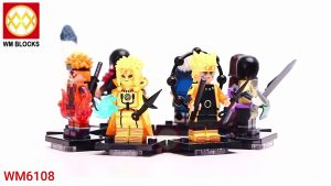 TEQIN Building Block Minifigure Toy Naruto Series Uzumaki Naruto Namikaze Minato Minifigures