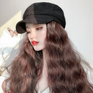 ฟรีตาข่ายคลุม วิกผม วิกผมติดหมวก หมวกวิกคอสเพลย์ วิกพร้อมหมวกเต็มหัว สวมใส่ง่าย หมวกวิกผมลอน วิกหมวก วิกหมวกแฟชั่น วิกหมวกผมยาว วิก