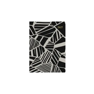2026-2027 Mid Year Planner - 13 Month A5 Week-to-View Diary - Black & White - Collins Debden Bold Mono Range